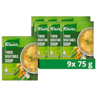 Knorr Thick Vegetable Dry Soup, 9 x 75 g Knorr Thick Vegetable Dry Soup, 9 x 75 g