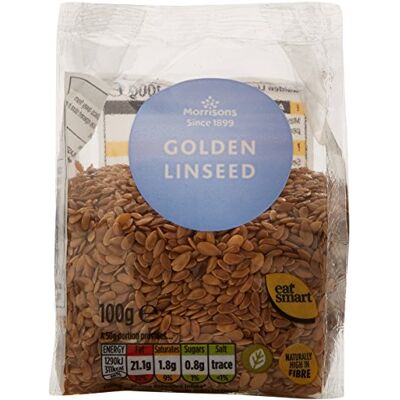 Morrisons Golden Linseed, 100 g, Pack of 14 Morrisons Golden Linseed, 100 g, Pack of 14