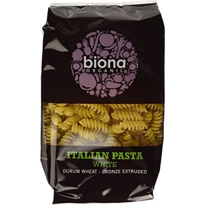 Biona Organic White Fusilli, Durum Wheat Pasta 500g (Pack of 12) Biona Organic White Fusilli, Durum Wheat Pasta 500g (Pack of 12)