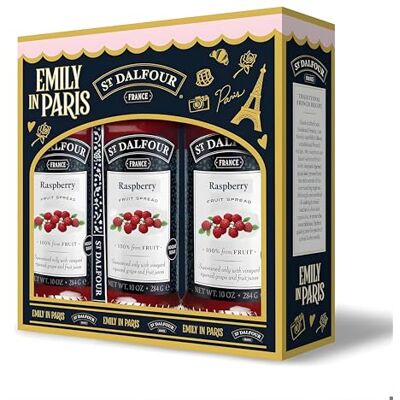 St. Dalfour St Dalfour Emily in Paris Raspberry Jam, 284g, Pack of 3, No Added Sugar, 100% Fruit St. Dalfour St Dalfour Emily in Paris Raspberry Jam, 284g, Pack of 3, No Added Sugar, 100% Fruit