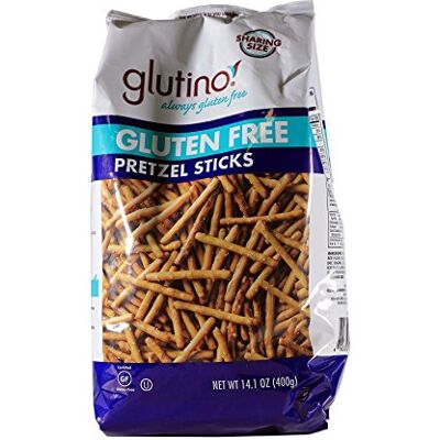 Glutino , Gluten Free Pretzel Sticks, 14.1oz Bag (Pack of 3) Glutino , Gluten Free Pretzel Sticks, 14.1oz Bag (Pack of 3)
