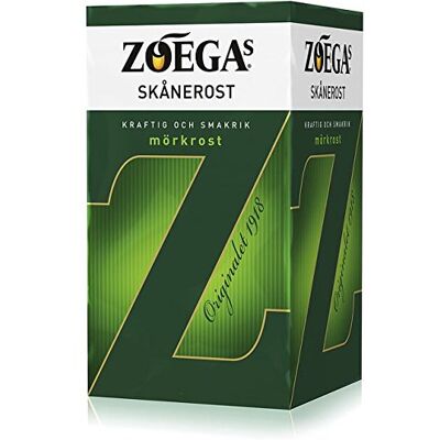 Zoégas Dark Roast Coffee - Skånerost, 450g, Strong & Fruity Zoégas Dark Roast Coffee - Skånerost, 450g, Strong & Fruity