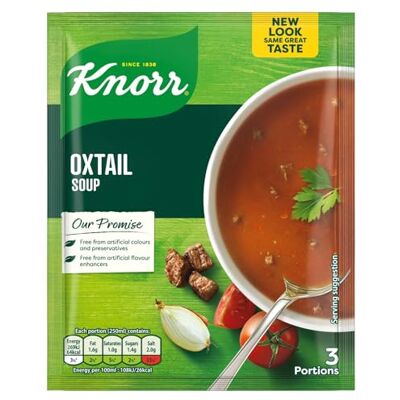 Knorr Oxtail Soup Mix, 53g, Pack of 3, Irish Recipe Knorr Oxtail Soup Mix, 53g, Pack of 3, Irish Recipe