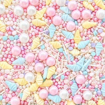 The Baked Studio Magical Sprinkle Mixes – GLUTEN FREE & VEGAN FRIENDLY – Vibrant Pastel & Metallic Blends – Perfect for Cakes, Cupcakes, Cookies – 100gs (Pastel Ice Cream Mix) The Baked Studio Magical Sprinkle Mixes – GLUTEN FREE & VEGAN FRIENDLY – Vibrant Pastel & Metallic Blends – Perfect for Cakes, Cupcakes, Cookies – 100gs (Pastel Ice Cream Mix)