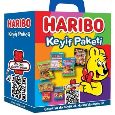 HARIBO Halal Mixed Sweets Pleasure Packet, 357g, 8 Varieties Halal beef gelatine, 8 sweet varieties, vegetarian-friendly, mixed-fruit flavours, 357g total HARIBO Halal Mixed Sweets Pleasure Packet, 357g, 8 Varieties Halal beef gelatine, 8 sweet varieties, vegetarian-friendly, mixed-fruit flavours, 357g total