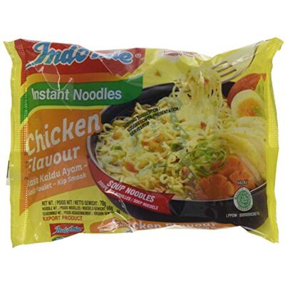 Indomie Noodles Chicken Flavor (70g) Pack of 40 Indomie Noodles Chicken Flavor (70g) Pack of 40