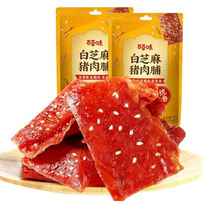 Jgfwat Chinese Snacks,Original High Protein Pork Jerky Snack, Ready to Eat, Gluten Free, Low Fat, No Added Sugar, No Artificial Colours or Flavours 60g Pack of 2 Jgfwat Chinese Snacks,Original High Protein Pork Jerky Snack, Ready to Eat, Gluten Free, Low Fat, No Added Sugar, No Artificial Colours or Flavours 60g Pack of 2