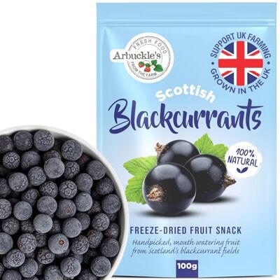Arbuckle's Freeze Dried Blackcurrants Whole Fruit Snack 100g Nutritious and Healthy Blackcurrants Direct from Farm Shop, Natural, for Baking, Breakfast Cereal Topper, Yogurt, Cake Decorations Arbuckle's Freeze Dried Blackcurrants Whole Fruit Snack 100g Nutritious and Healthy Blackcurrants Direct from Farm Shop, Natural, for Baking, Breakfast Cereal Topper, Yogurt, Cake Decorations
