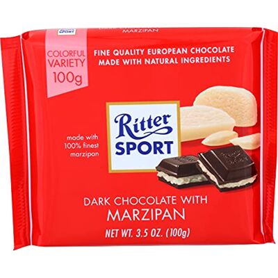 Ritter Sport BtrSweet Chocolate Marzipan (Pack of 12) Ritter Sport BtrSweet Chocolate Marzipan (Pack of 12)