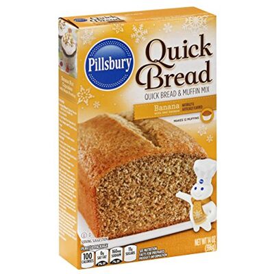 Pillsbury Quick Bread Banana Quick Bread & Muffin Mix 396g Pillsbury Quick Bread Banana Quick Bread & Muffin Mix 396g