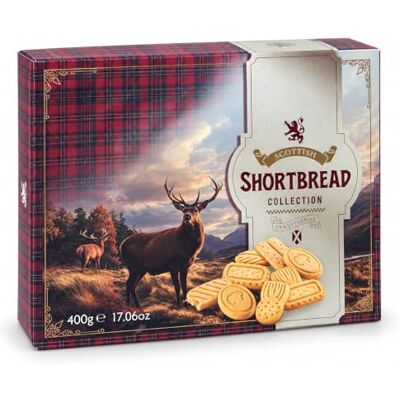 Crafted Gift Co. The Luxury Scottish Shortbread Collection 400g by Premium Selection Traditional Christmas Biscuit Gift Product of Scotland Crafted Gift Co. The Luxury Scottish Shortbread Collection 400g by Premium Selection Traditional Christmas Biscuit Gift Product of Scotland