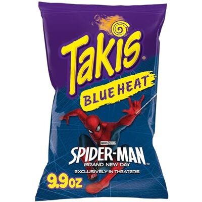 Takis Blue Heat Rolled Tortilla Chips, Hot Chili Pepper Artificially Flavored, 9.9 Ounce Bag Takis Blue Heat Rolled Tortilla Chips, Hot Chili Pepper Artificially Flavored, 9.9 Ounce Bag