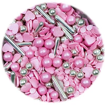 SprinklesandToppers Sprinkles & Toppers Ltd Pink Champagne Sprinkles Mix Cupcake / Cake Decorations (100g) SprinklesandToppers Sprinkles & Toppers Ltd Pink Champagne Sprinkles Mix Cupcake / Cake Decorations (100g)