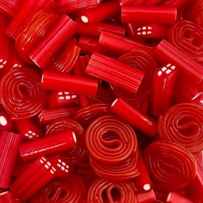 The Gourmet Sweet Company Red Liquorice Mix 2kg Share Bag by The Gourmet Sweet Company Red Liquorice Mix 2kg Share Bag by