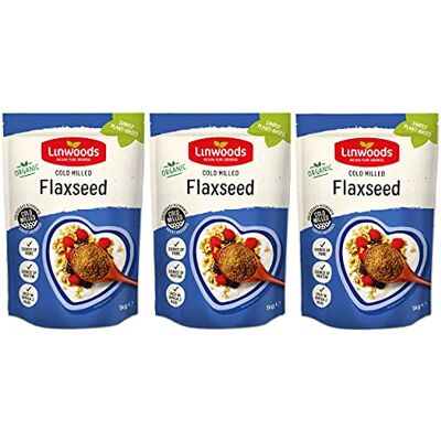 Linwoods Milled Organic Premium Flaxseed 1kg (3 Pack) Linwoods Milled Organic Premium Flaxseed 1kg (3 Pack)