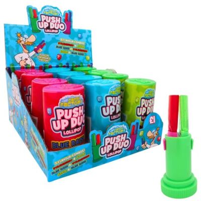 Candy Push Up Duo Lollipop, Fruit Flavour, 24 g (Pack of 12) Candy Push Up Duo Lollipop, Fruit Flavour, 24 g (Pack of 12)