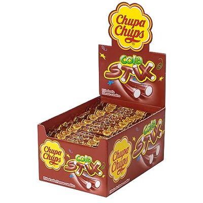 Chupa Chups Cola Stix - Chewy Fizzy Candy - 150 pcs Chupa Chups Cola Stix - Chewy Fizzy Candy - 150 pcs