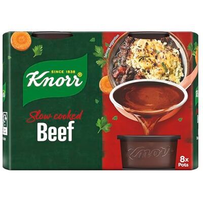 Knorr Beef Stock Pots gluten-free to add a rich beef flavour to your dishes 32x 28 g Knorr Beef Stock Pots gluten-free to add a rich beef flavour to your dishes 32x 28 g