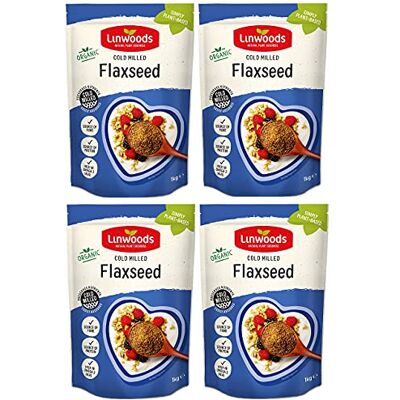 Linwoods Milled Organic Flaxseed 1kg (4 Pack) Linwoods Milled Organic Flaxseed 1kg (4 Pack)