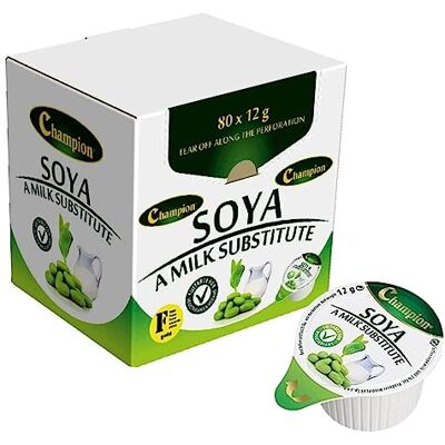 GREAT BRITISH TRADING LIMITED Soya Milk Substitute Portions 80 VEGAN and Dairy Free from Great British Trading GREAT BRITISH TRADING LIMITED Soya Milk Substitute Portions 80 VEGAN and Dairy Free from Great British Trading