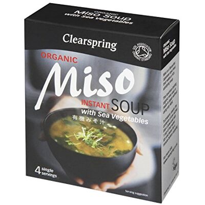 Clearspring Instant Miso Soup and Sea Veg 4 x 4x10g Clearspring Instant Miso Soup and Sea Veg 4 x 4x10g