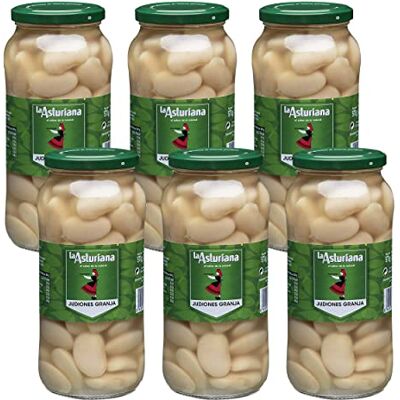 Urban Merchants Giant Butter Beans, Pre-Cooked Spanish Butterbeans, Ready To Use Judiones Granja, Suitable For Vegetarians And Vegans, Weight 570g Per Jar, Pack of 6 Jars Urban Merchants Giant Butter Beans, Pre-Cooked Spanish Butterbeans, Ready To Use Judiones Granja, Suitable For Vegetarians And Vegans, Weight 570g Per Jar, Pack of 6 Jars