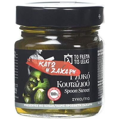 To Filema Tis Lelas Fig Spoon Sweet 2 x 240g (480g Total) – Handmade Greek Fruit Preserve, No Added Sugar, Vegan & Gluten Free, Traditional Mediterranean Dessert To Filema Tis Lelas Fig Spoon Sweet 2 x 240g (480g Total) – Handmade Greek Fruit Preserve, No Added Sugar, Vegan & Gluten Free, Traditional Mediterranean Dessert