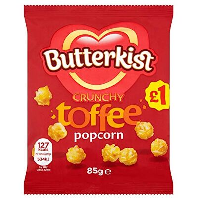 Butterkist Popcorn Toffee 85g x 6 Butterkist Popcorn Toffee 85g x 6