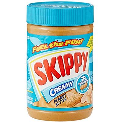 SKIPPY Peanut Butter Creamy (462g) 4 Ingredients, Gluten-free, 7g Protein /serving. Perfect for Protein Snacks, Adult & Kids Snacks, Kids Lunch SKIPPY Peanut Butter Creamy (462g) 4 Ingredients, Gluten-free, 7g Protein /serving. Perfect for Protein Snacks, Adult & Kids Snacks, Kids Lunch