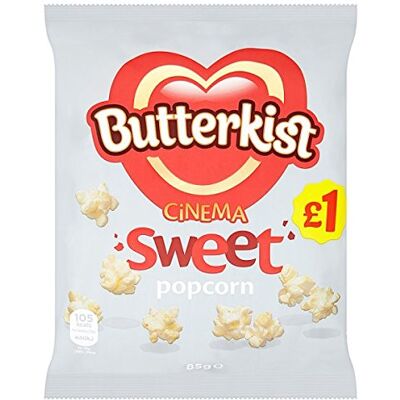Butterkist Cinema Sweet Popcorn 85g (Pack of 12 x 85g) Butterkist Cinema Sweet Popcorn 85g (Pack of 12 x 85g)