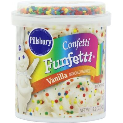 Pillsbury Confetti Funfetti Vanilla Flavoured Frosting 442 g Pillsbury Confetti Funfetti Vanilla Flavoured Frosting 442 g