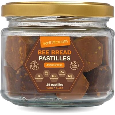 Earthbreath Bee Bread Pastilles Bee Bread & Bee Pollen Superfood Snack Chewable Pastilles Bee Bread, Bee Pollen & Berry Powders Naturally Fermented Rich in Vitamins & Antioxidants Earthbreath Bee Bread Pastilles Bee Bread & Bee Pollen Superfood Snack Chewable Pastilles Bee Bread, Bee Pollen & Berry Powders Naturally Fermented Rich in Vitamins & Antioxidants
