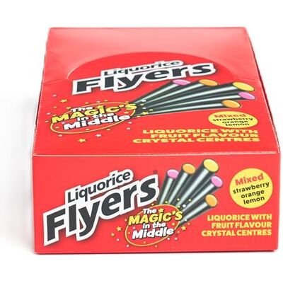 STOCKLEY'S SINCE 1918 Flyers Giant Liquorice Sticks Carton 40 Assorted Flavours Classic British Sweets Bulk Confectionery for Events & Sharing STOCKLEY'S SINCE 1918 Flyers Giant Liquorice Sticks Carton 40 Assorted Flavours Classic British Sweets Bulk Confectionery for Events & Sharing