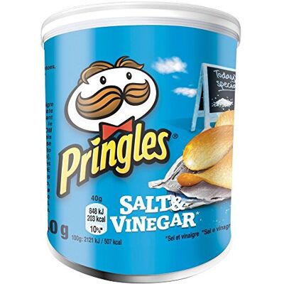 Pringles Salt and Vinegar 40 g (Pack of 12) Pringles Salt and Vinegar 40 g (Pack of 12)