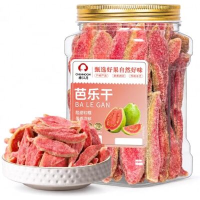 Vervebhy Dried Guava, 300g Jar, Sweet and Chewy Tropical Fruit Snack A 300g jar of dried guava with a fruity, sweet-and-tangy flavour and chewy texture, ideal for snacking and sharing. Vervebhy Dried Guava, 300g Jar, Sweet and Chewy Tropical Fruit Snack A 300g jar of dried guava with a fruity, sweet-and-tangy flavour and chewy texture, ideal for snacking and sharing.