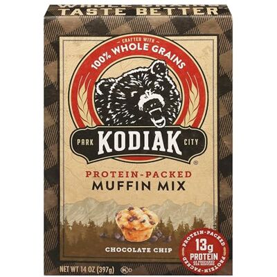 Kodiak Cakes Park City Kodiak Cakes Protein-Packed Muffin Mix Chocolate Chip 14 oz. Kodiak Cakes Park City Kodiak Cakes Protein-Packed Muffin Mix Chocolate Chip 14 oz.