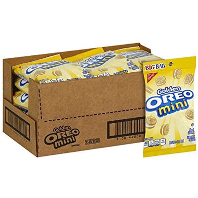 Oreo Nabisco Golden Mini Sandwich Cookies, 3 Ounce -- 12 per case. Oreo Nabisco Golden Mini Sandwich Cookies, 3 Ounce -- 12 per case.