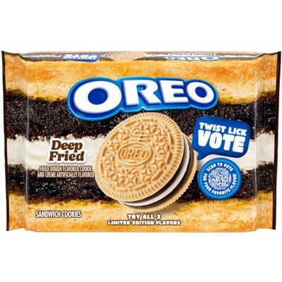 Oreo Deep Fried Sandwich Cookies, Limited Edition, 11.46 oz Oreo Deep Fried Sandwich Cookies, Limited Edition, 11.46 oz
