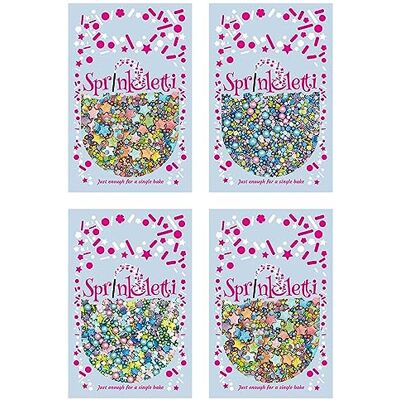 Sprinkletti Sprinkle Mixes Favourites Themed Box of 4 pouches Cake Topper Sprinkles 4 x 30g Edible Cupcake Decorations Perfect for Secret Santa gifts, Christenings & Parties Sprinkletti Sprinkle Mixes Favourites Themed Box of 4 pouches Cake Topper Sprinkles 4 x 30g Edible Cupcake Decorations Perfect for Secret Santa gifts, Christenings & Parties