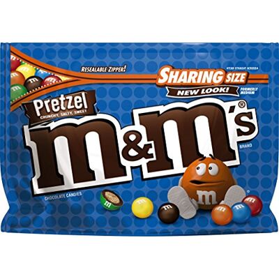 M&M's Pretzel Crunchy Salty Sweet Chocolate Candies Sharing Size 226.8g M&M's Pretzel Crunchy Salty Sweet Chocolate Candies Sharing Size 226.8g