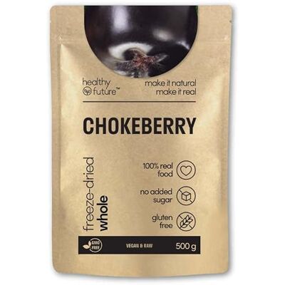 healthy future Freeze Dried Chokeberries 100% Natural, Gluten Free, No Added Sugar, No preservatives, Healthy Fruit Snack (500g) healthy future Freeze Dried Chokeberries 100% Natural, Gluten Free, No Added Sugar, No preservatives, Healthy Fruit Snack (500g)