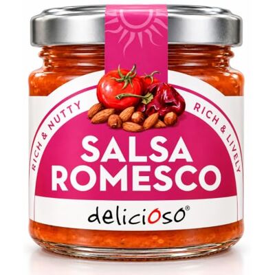 Delicioso 165g Salsa Romesco Mildly spicy Catalan sauce Canary Island Delicioso 165g Salsa Romesco Mildly spicy Catalan sauce Canary Island
