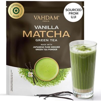 VAHDAM - Vanilla Matcha - Green Tea Powder VAHDAM - Vanilla Matcha - Green Tea Powder