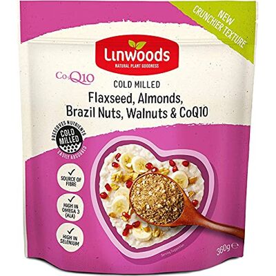 Linwoods Flaxseed Almond Brazil Nut Walnut Coq10 360g 10 Pack Linwoods Flaxseed Almond Brazil Nut Walnut Coq10 360g 10 Pack