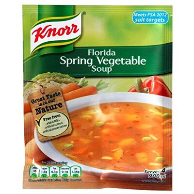 Knorr 9 X SOUP FLORIDA SPRING VEG. 48g (9 PACK BUNDLE) Knorr 9 X SOUP FLORIDA SPRING VEG. 48g (9 PACK BUNDLE)