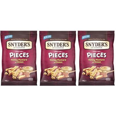 Snyder's of Hanover Snyder’s of Hanover Pretzel Pieces, Assorted Flavours Honey-Mustard 110g (Pack of 3) Snyder's of Hanover Snyder’s of Hanover Pretzel Pieces, Assorted Flavours Honey-Mustard 110g (Pack of 3)