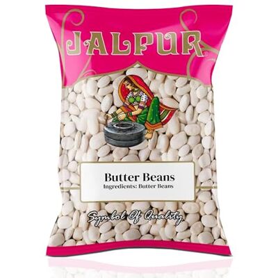 Jalpur MILLERS Butter Beans 1.5kg – Premium Dried Butter Beans Packed with Plant-Based Protein, Fibre & Iron – Low Fat & Nutrient-Rich – Perfect for Hearty Soups, Stews, Salads & healthy Cooking Jalpur MILLERS Butter Beans 1.5kg – Premium Dried Butter Beans Packed with Plant-Based Protein, Fibre & Iron – Low Fat & Nutrient-Rich – Perfect for Hearty Soups, Stews, Salads & healthy Cooking