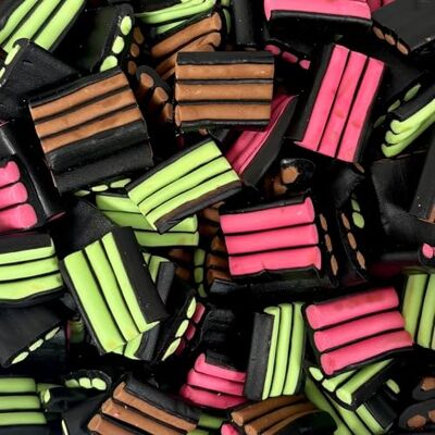 The Gourmet Sweet Company Maku Laku Assorted Liquorice Stripes 500g Share Bag by The Gourmet Sweet Company Maku Laku Assorted Liquorice Stripes 500g Share Bag by