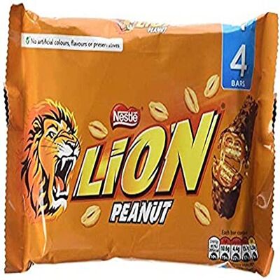 Nestlé Lion Bar Peanut Multipack Pack of 4 Nestlé Lion Bar Peanut Multipack Pack of 4