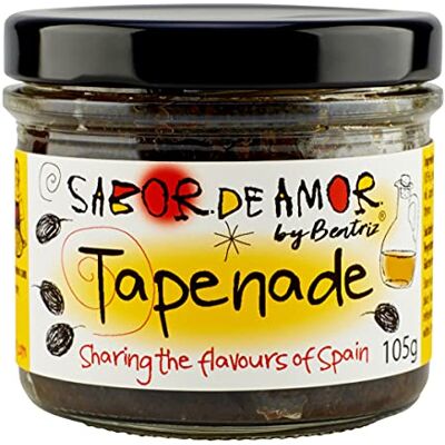 Sabor de Amor by Beatriz Sabor de Amor- Tapenade 105g Black Olives Tapenade Pack of 3 Sabor de Amor by Beatriz Sabor de Amor- Tapenade 105g Black Olives Tapenade Pack of 3